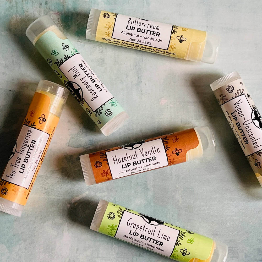 All natural, handmade lip balms