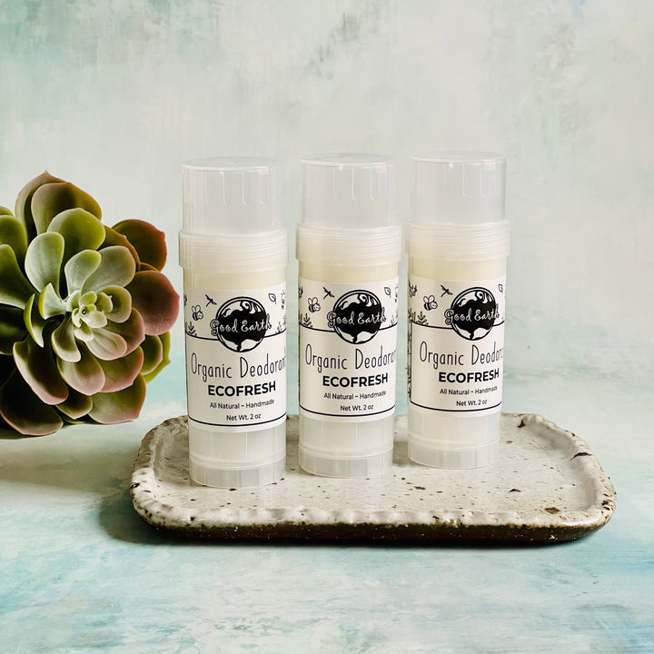 with All natural deodorant made organic coconut oil.