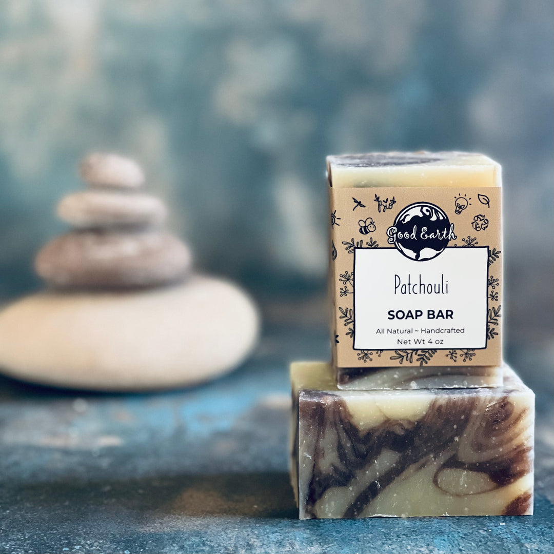 Handcrafted patchouli soap bar