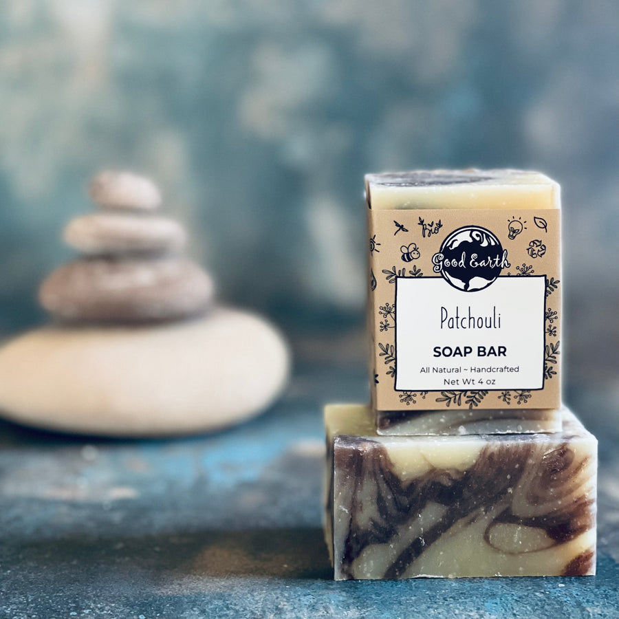 Handcrafted patchouli soap bar