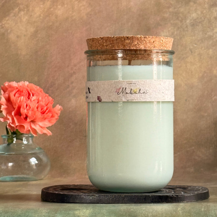 Fragrance free soy candle