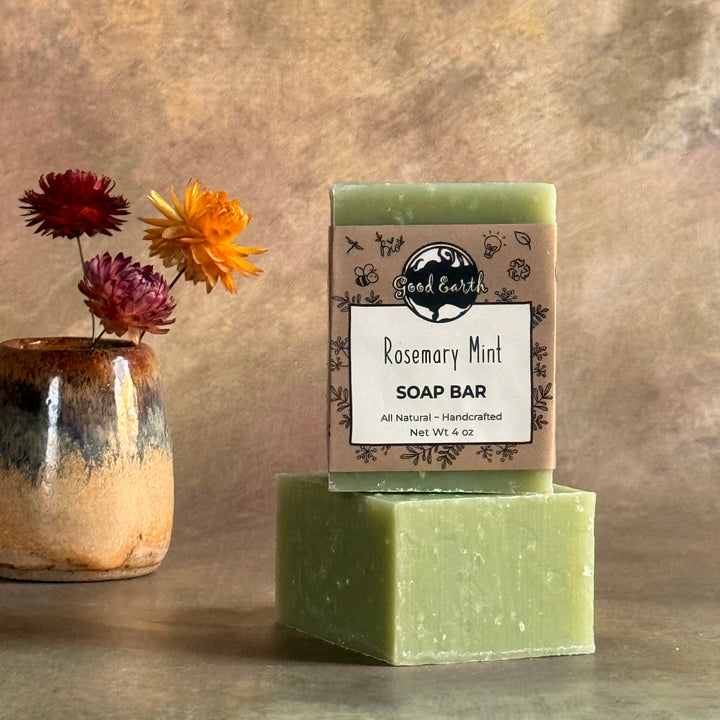 Rosemary mint handmade soap bar