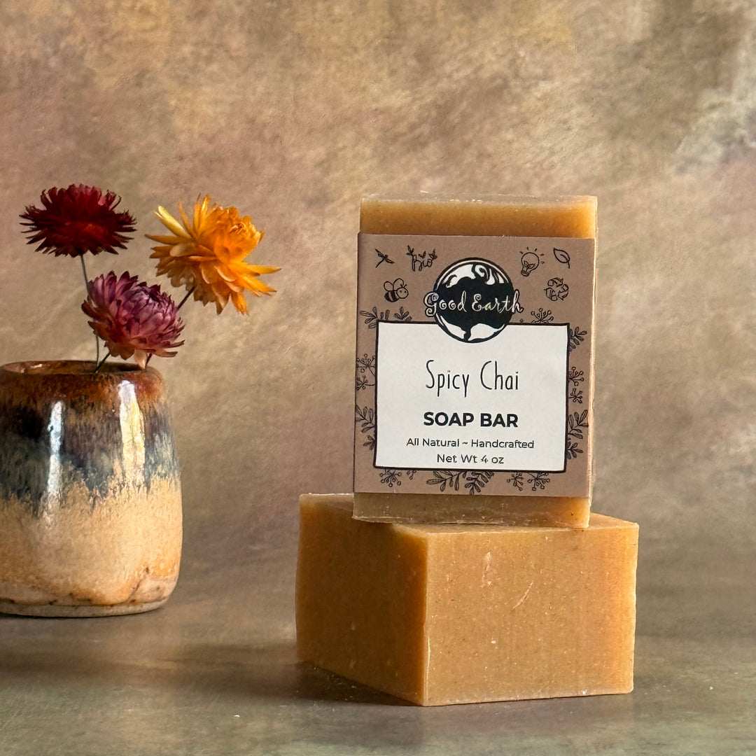 Spicy chai handmade soap bar