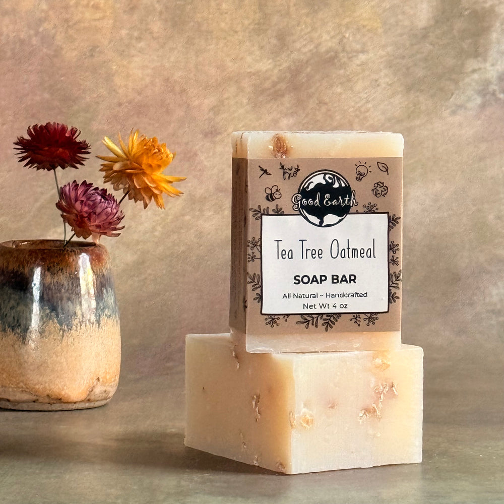 Tea tree oatmeal  handmade soap bar