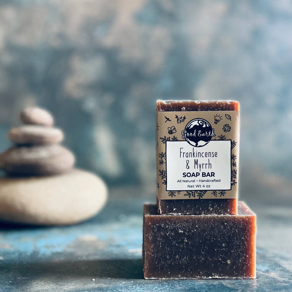 Frankincense and myrrh handmade bar soap