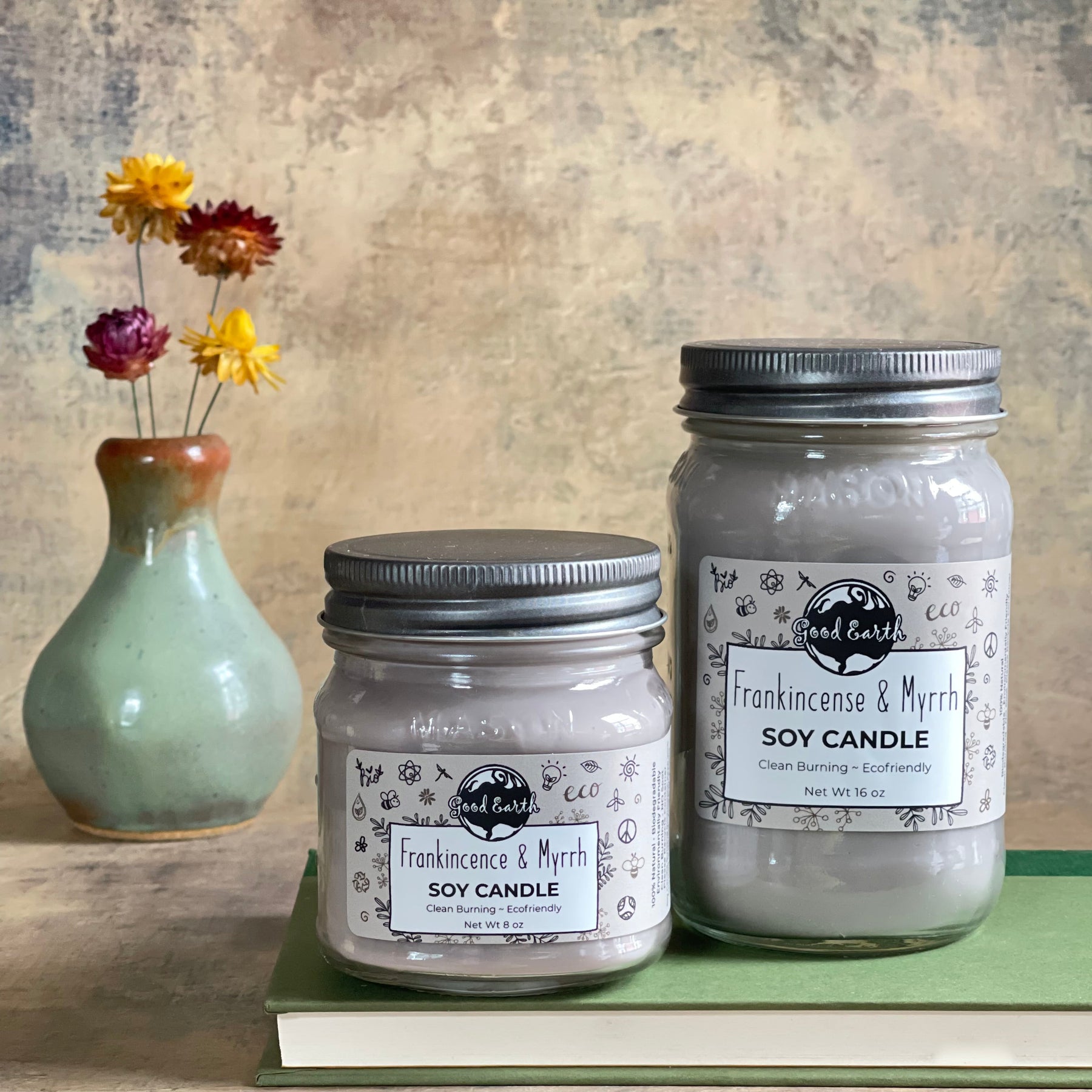 Soy Candle - Frankincense and Myrrh – Atelier Vintage Vert